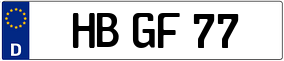 Trailer License Plate